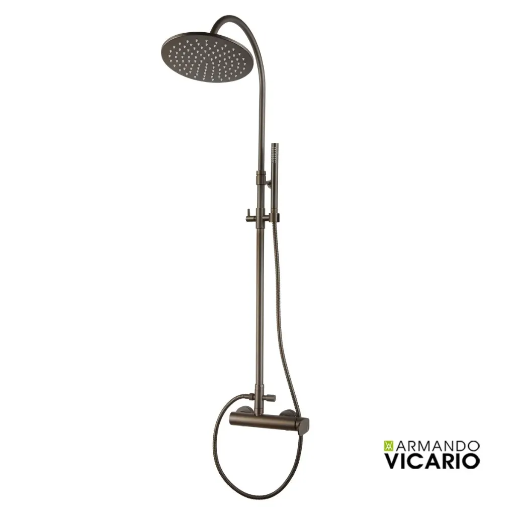 [214-500065-541] ΜΠΑΤ.ΝΤΟΥΖ+ΕΠΕΚΤ.ΚΟΛΩΝΑ+ΚΕΦΑΛΗ SLIM VICARIO TUSCANY BRASS