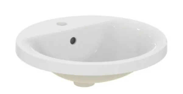 Νιπτήρας Επικαθήμενος Στρογγυλός Connect Ideal Standard 48 cm Λευκός