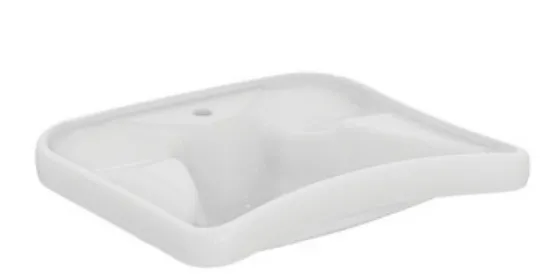 Νιπτήρας Επιτοίχιος Atlantis Ideal Standard 67 cm Λευκός