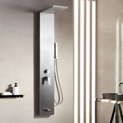 Roma Inox Στήλη Ντους 4ων Εξόδων ματ