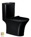 Sifnos Black Mat Λεκάνη Χ/Π Πλήρης με Κάλυμμα Duroplast